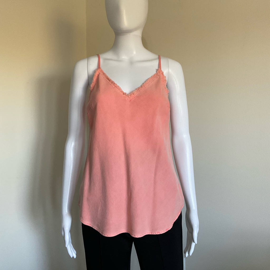Cloth & Stone Frayed Edge Cami~Size Xs~Soft Melon~Nwot